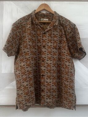 RARE Vintage Pataloha Patagonia Manta Ray Camp Shirt Organic Cotton